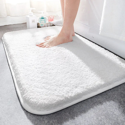 Nevav Premium Microfiber Bath Mat - Super Absorbent Plush Non-Slip Bathroom Rug