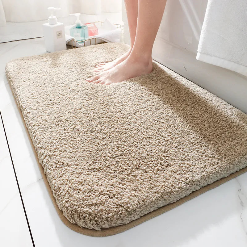 Nevav Premium Microfiber Bath Mat - Super Absorbent Plush Non-Slip Bathroom Rug