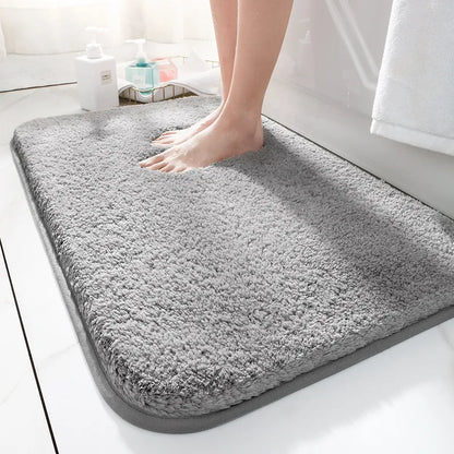 Nevav Premium Microfiber Bath Mat - Super Absorbent Plush Non-Slip Bathroom Rug