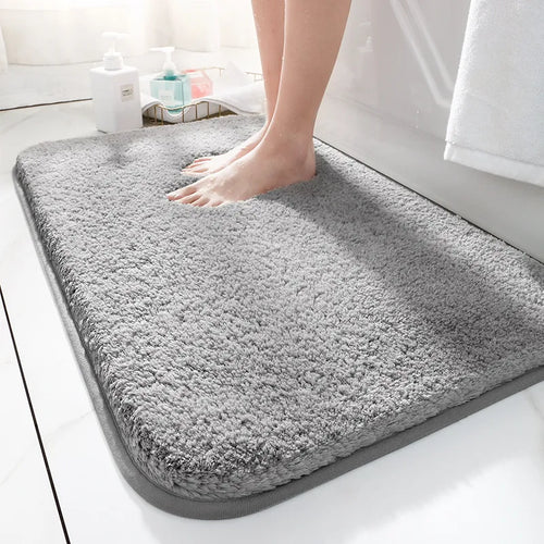 Nevav Premium Microfiber Bath Mat - Super Absorbent Plush Non-Slip Bathroom Rug